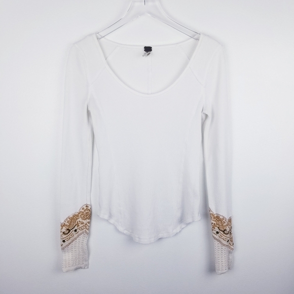 We The Free Thermal Raw Edge Top - Picture 1 of 7